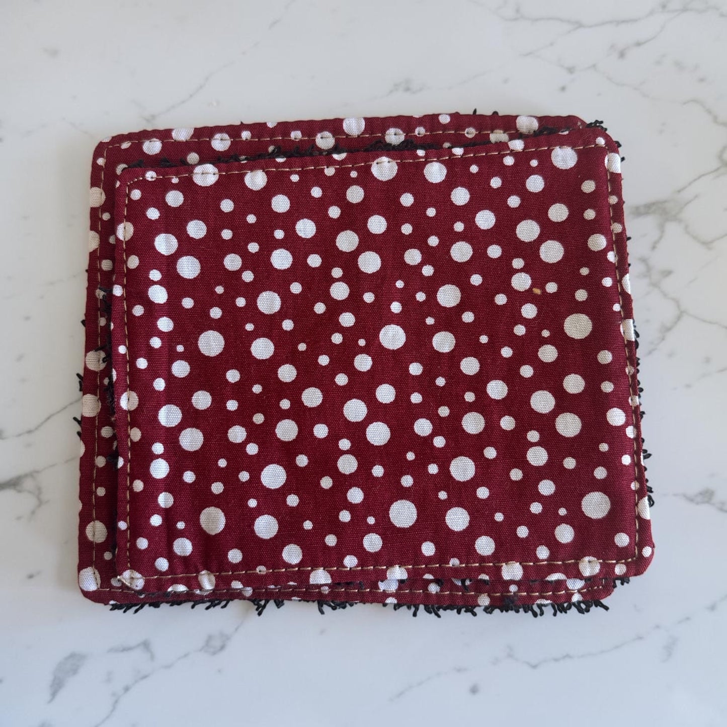 Lingettes réutilisables lavables en coton – Lot de 7