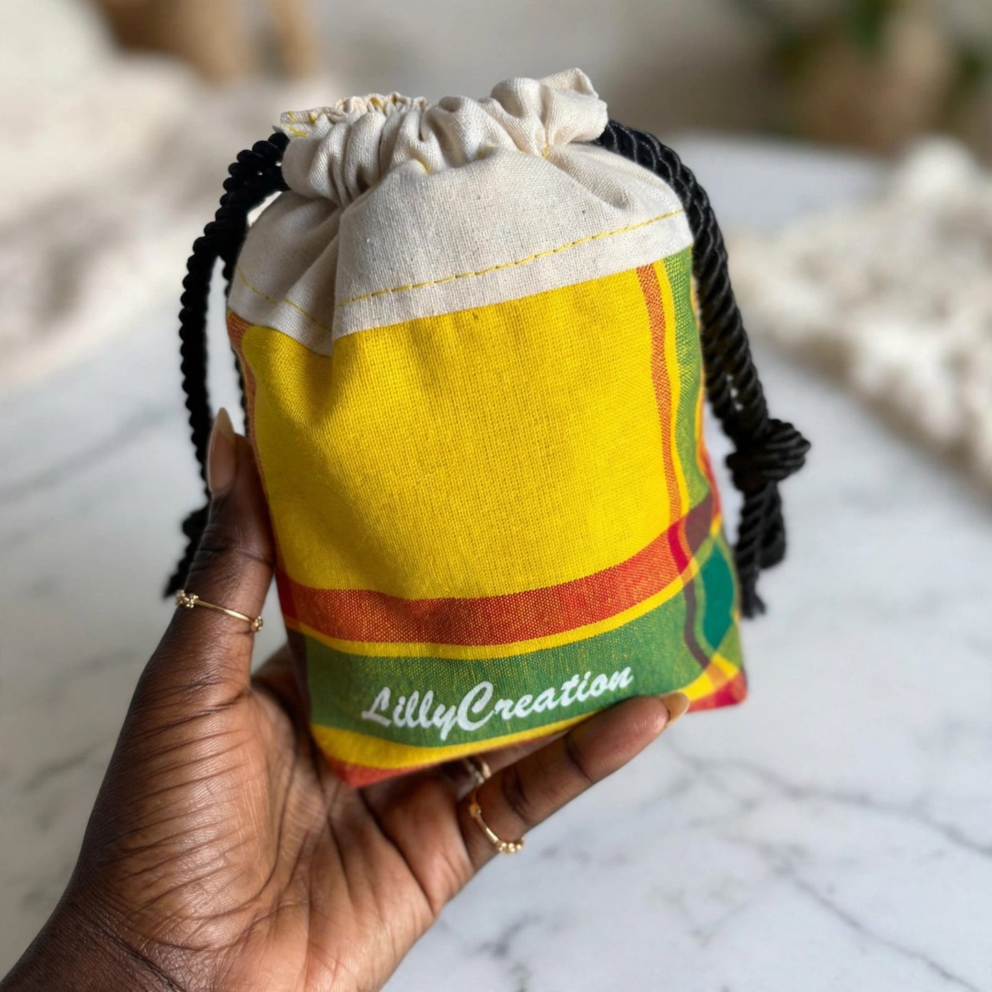 Box Evasion Complète - Masque de Nuit Madras Jaune + Rituel - ÉDITION LIMITÉE