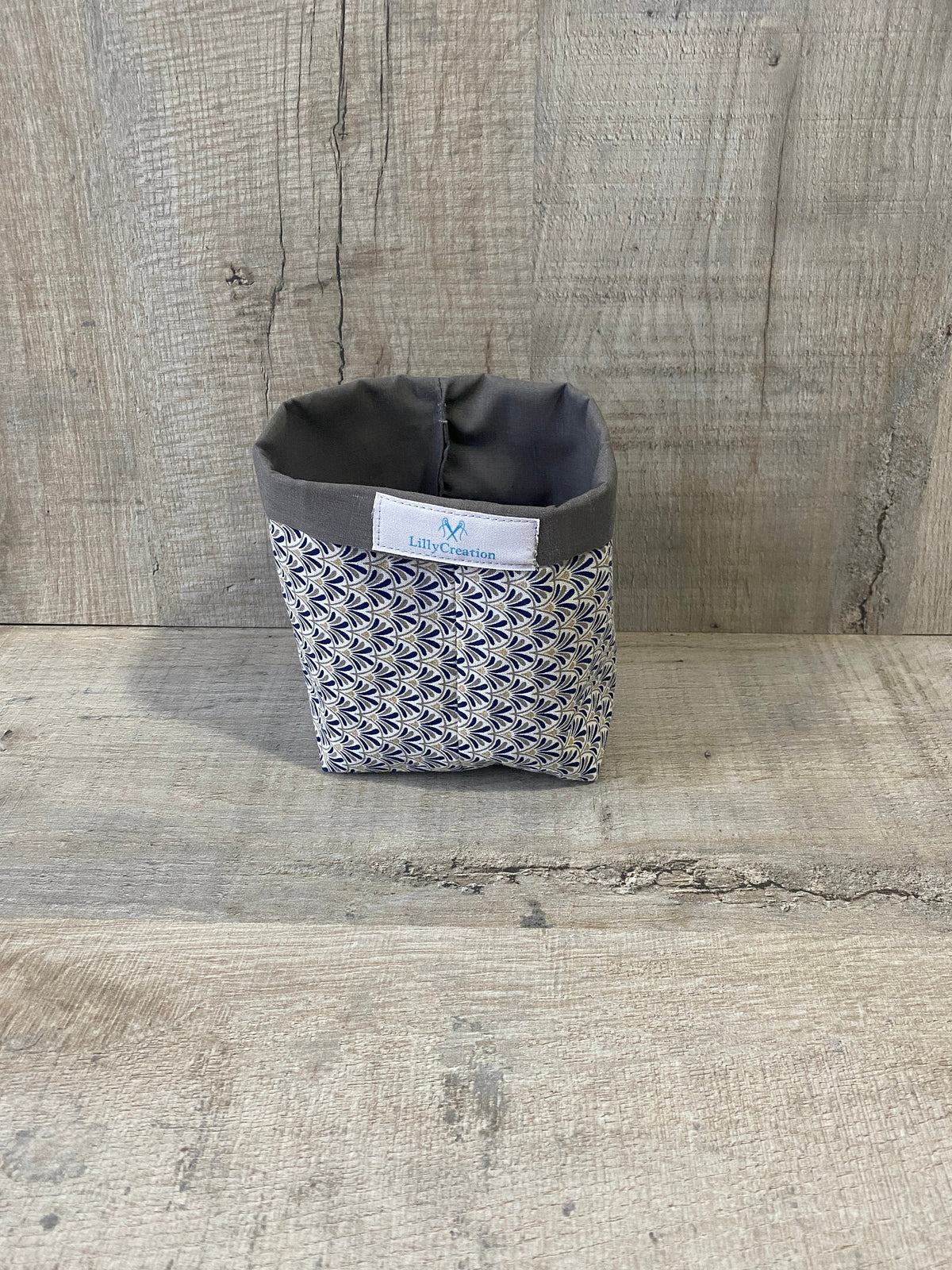 Panier à lingettes en coton, vue de dessus