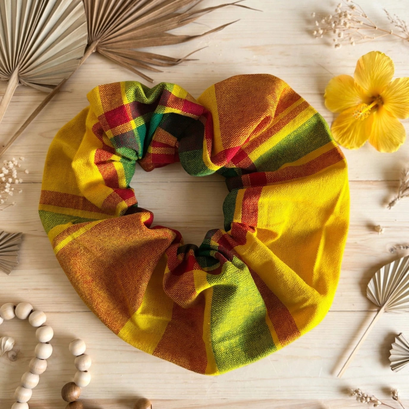 Chouchou/Scrunchie Madras Antillais Fait Main | LillyCreation