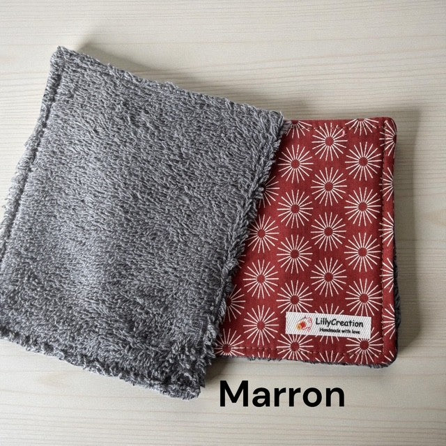 Lingettes réutilisables lavables en coton – Lot de 7