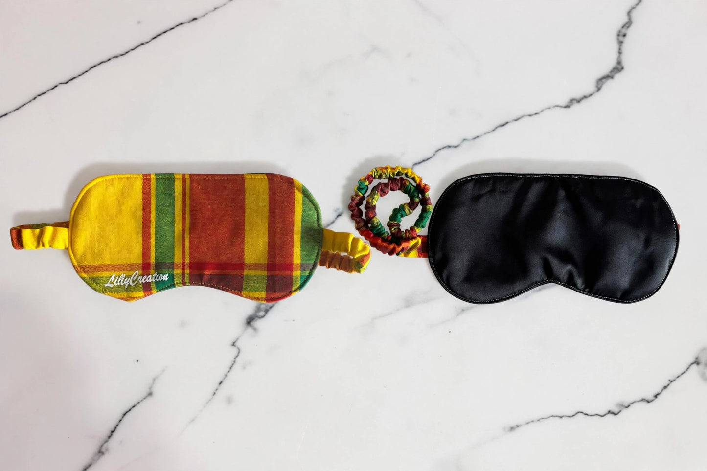 Box Evasion Complète - Masque de Nuit Madras Jaune + Rituel - ÉDITION LIMITÉE